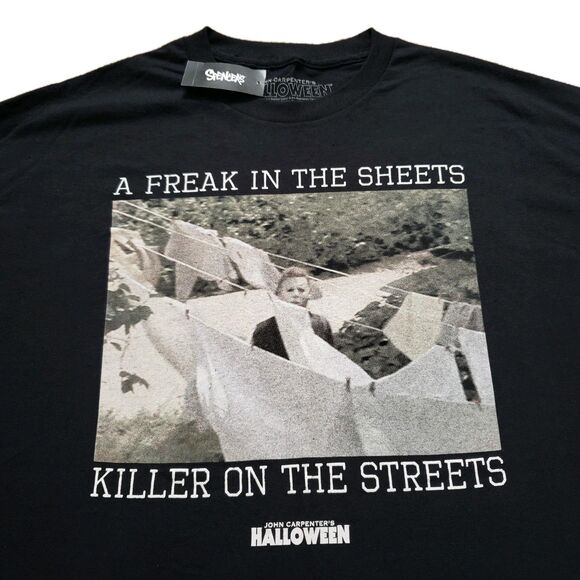 NWT Halloween Freak In The Sheets Size XL Mens Michael Myers Spencer's T-Shirt - Picture 1 of 7